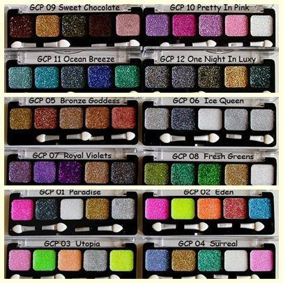 NYX Glitter Cream Palette